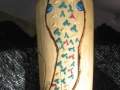 Carved Talking Stick w/ chakras and kundalini snake